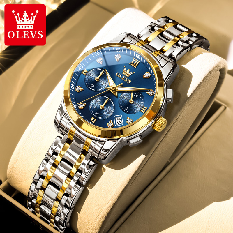 Jewelry Diamond Watches - OLEVS Frauen Uhr Luxus Marke Quarzuhr