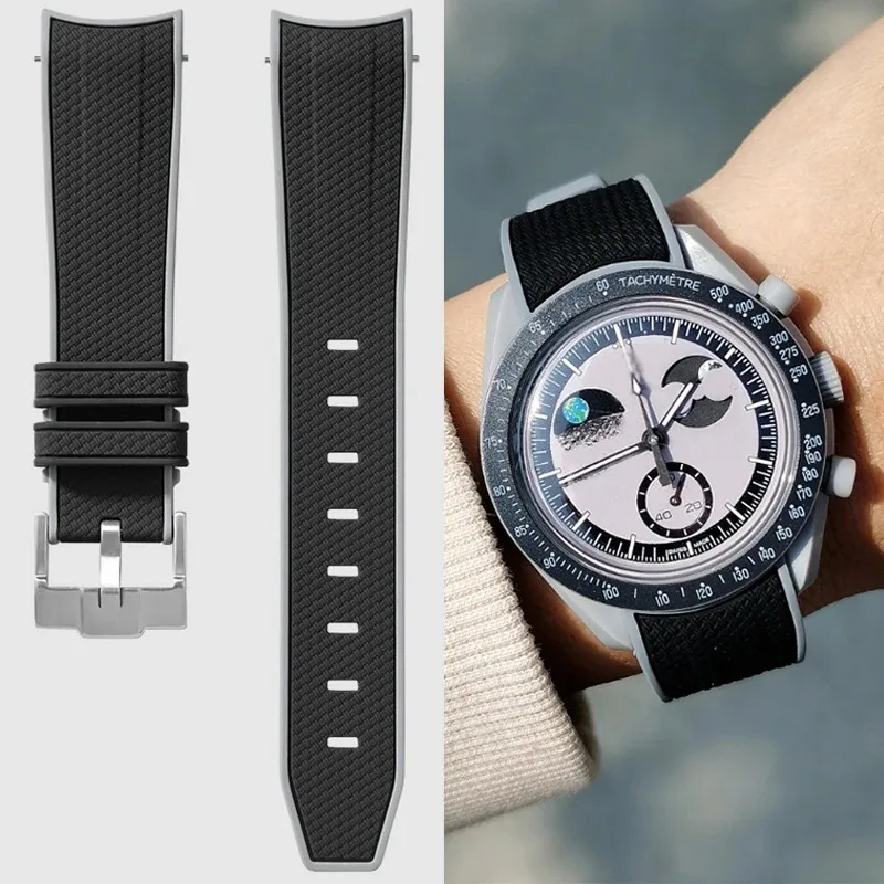 Omega Watch Speedmaster - Gebogenes Endarmband für Omega X Swatch