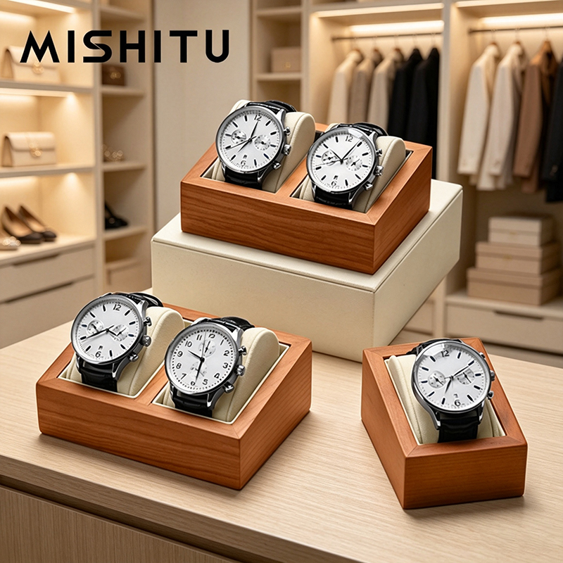 Jewelry Box Organizer Watches - MISHITU Massivholz Uhrenaufbewahrungsbox Herren Armbanduhren Organizer