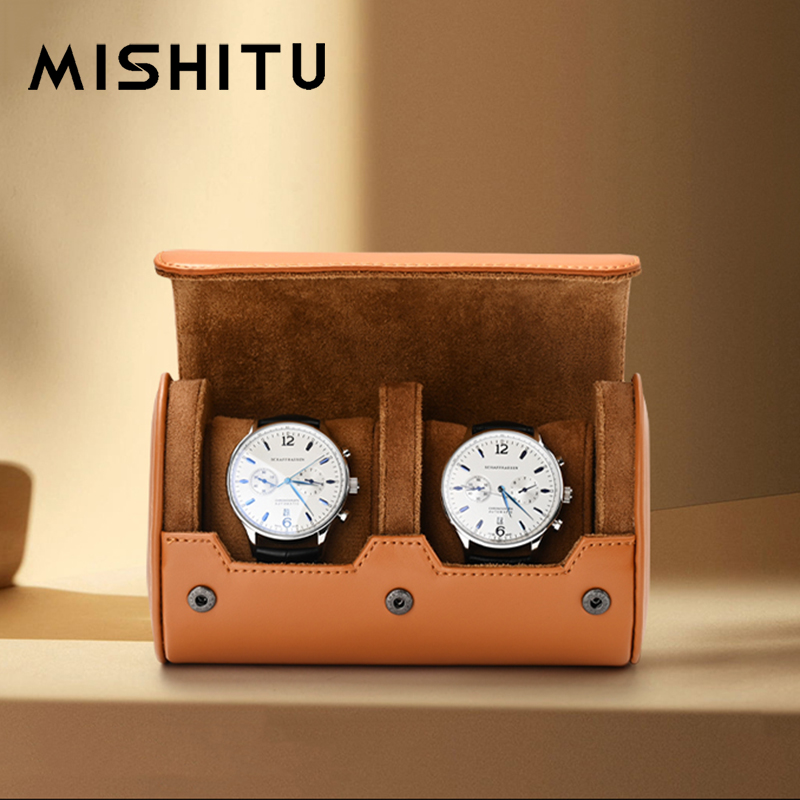 Jewelry Box Organizer Watches - MISHITU 1/2/3-Slot Uhr Lagerung Rolle Reisetasche