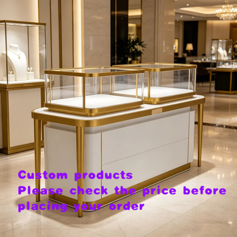 Jewelry Stores Watches - Maßgefertigte Luxuriöse Hochwertige Edelstahl-Glas-Vitrine mit Schloss