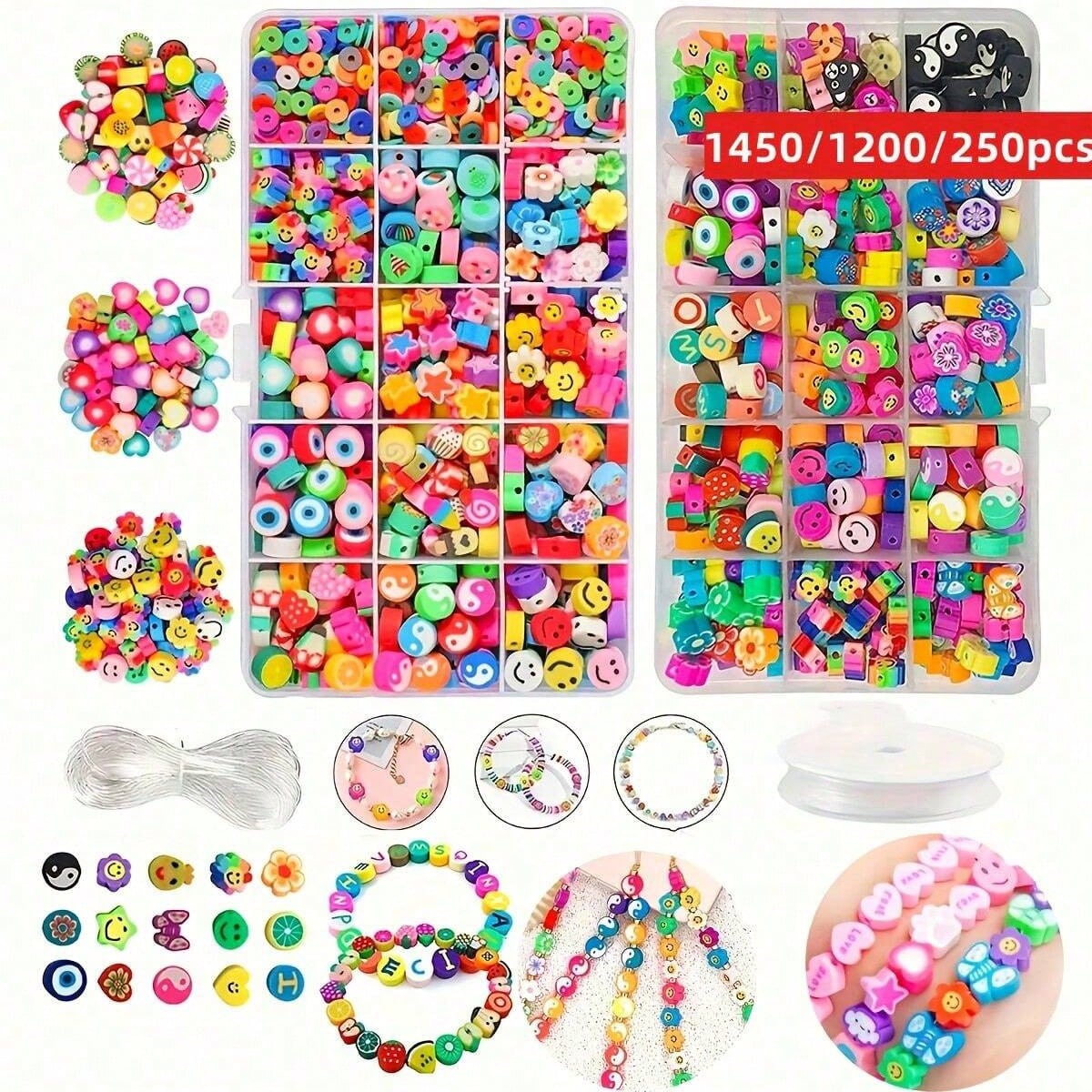 Fine Jewelry & Watches Photos - 1450/1200/250 Stück Polymer Clay Perlen Set,