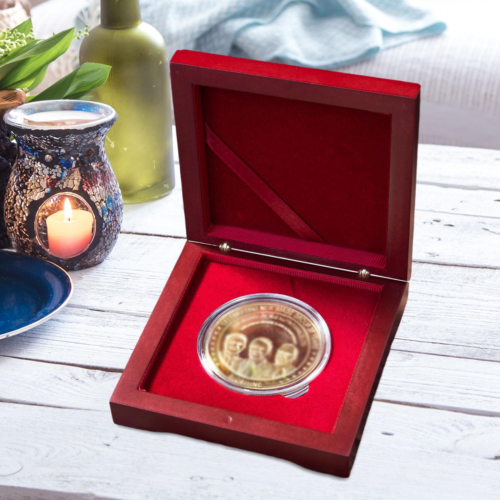 Collectors Coins Jewelry & Watches Of Smithtown - Medaillen-Präsentationsbox, Münzhalter, Münzaufbewahrungsbox aus Holz, Münzvitrine