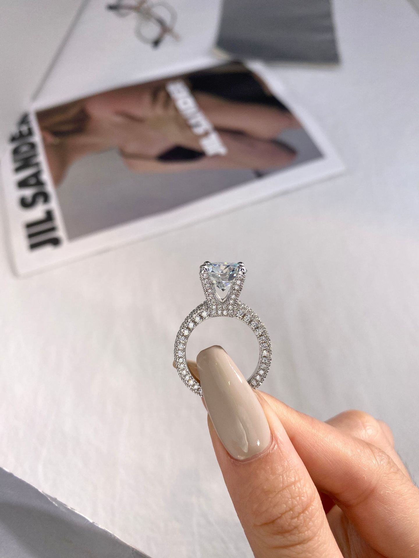 5 Karat echte Moissanit-Diaman – Sterling Silver Ring Bewertung und Preis