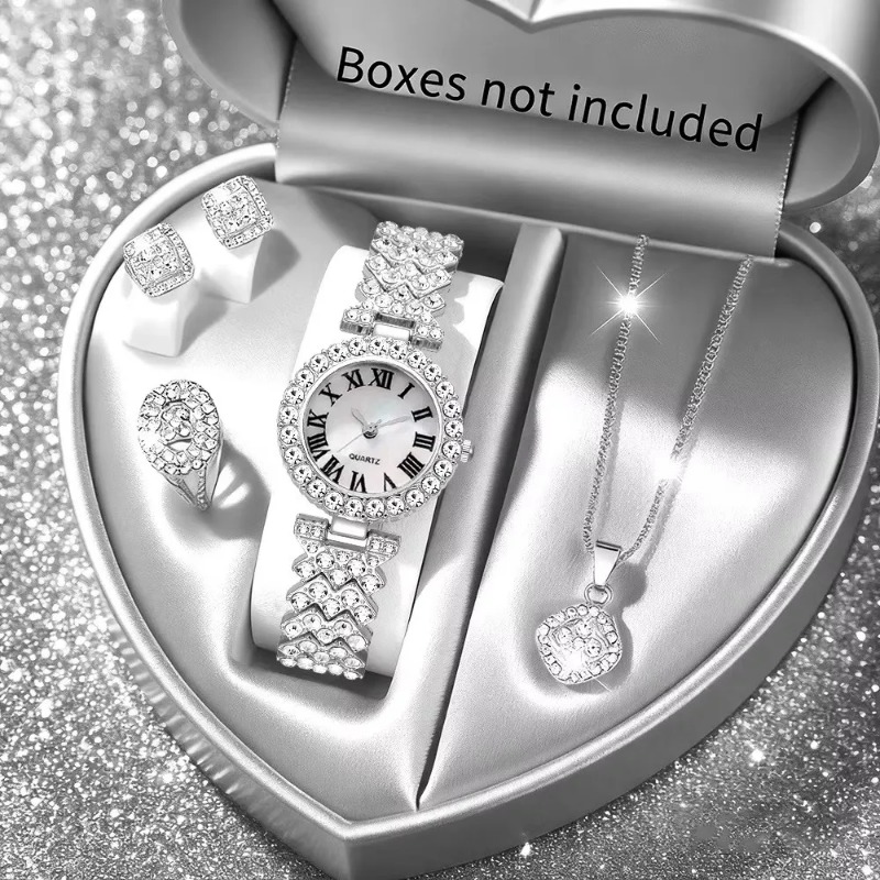 5-teiliges Luxus-Strass-Uhren- – Jewelry Clasp Watches Bewertung und Preis