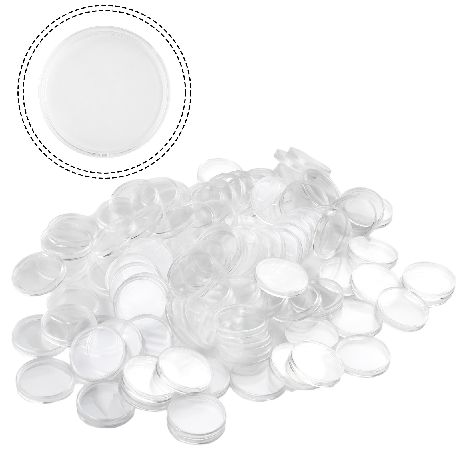 100 Transparente Kunststoff-Mü – Collectors Coins Jewelry & Watches Of Smithtown Bewertung und Preis