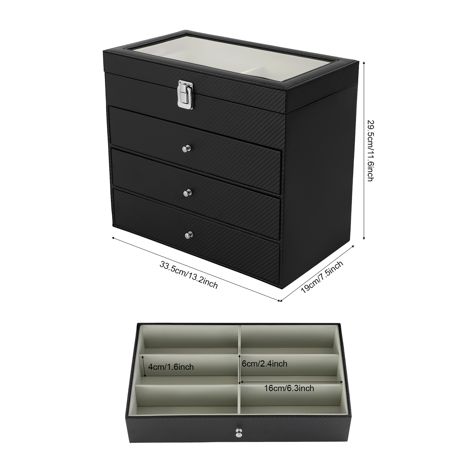 Brillen-Aufbewahrungsbox, 4-la – Jewelry Box Organizer Watches Bewertung und Preis