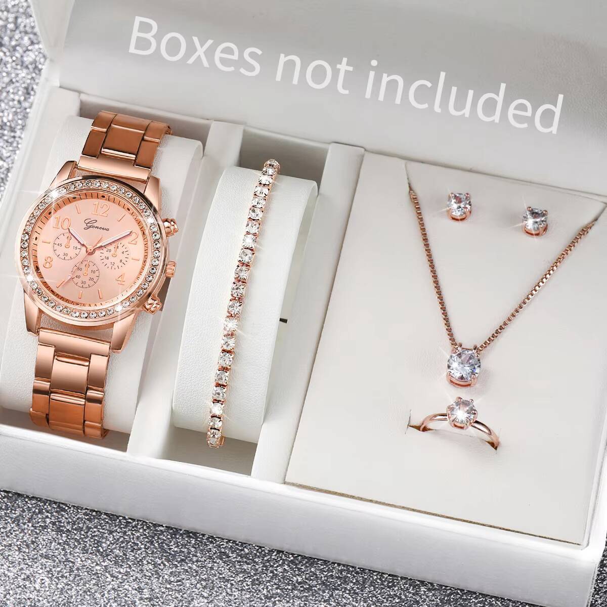 6 Stück/Set Mode-Strass-Damenu – Jewelry Watches Women Bewertung und Preis