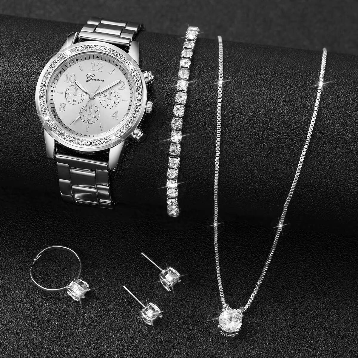 6 Stück/Set Mode-Strass-Damenu – Jewelry Watches Women Bewertung und Preis