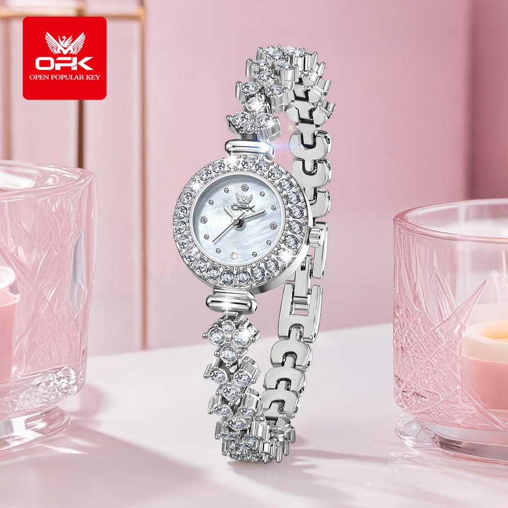 OPK 6057 Volldiamant-Quarzuhre – Jewelry Diamond Watches Bewertung und Preis