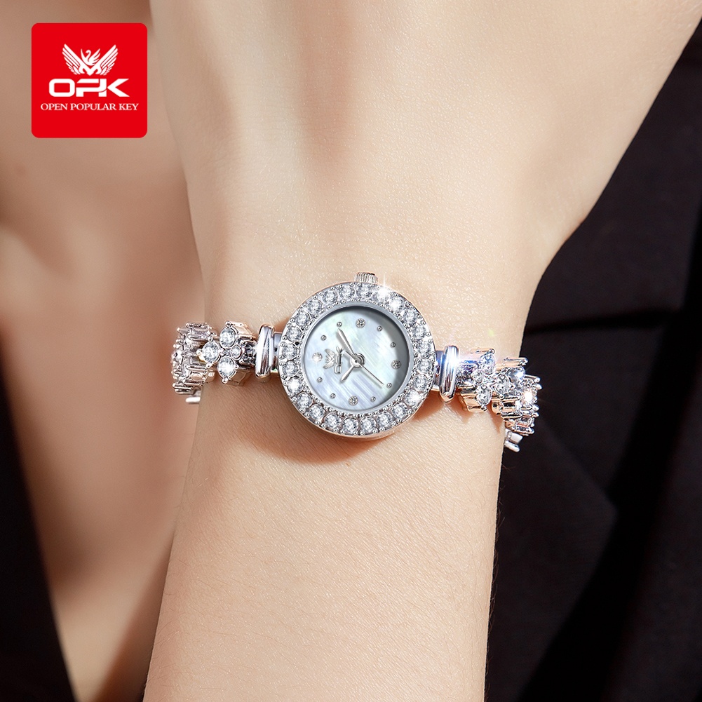OPK 6057 Volldiamant-Quarzuhre – Jewelry Diamond Watches Bewertung und Preis