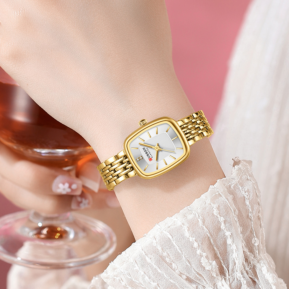 CURREN Neue Mode Edelstahl Dat – Jewelry Watches Women Bewertung und Preis