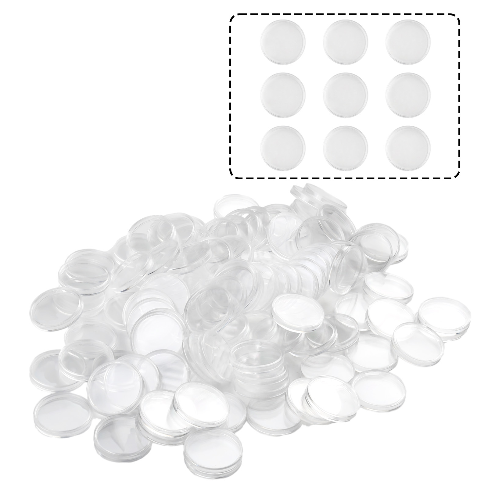 100 Stück transparente runde M – Collectors Coins Jewelry & Watches Of Smithtown Bewertung und Preis