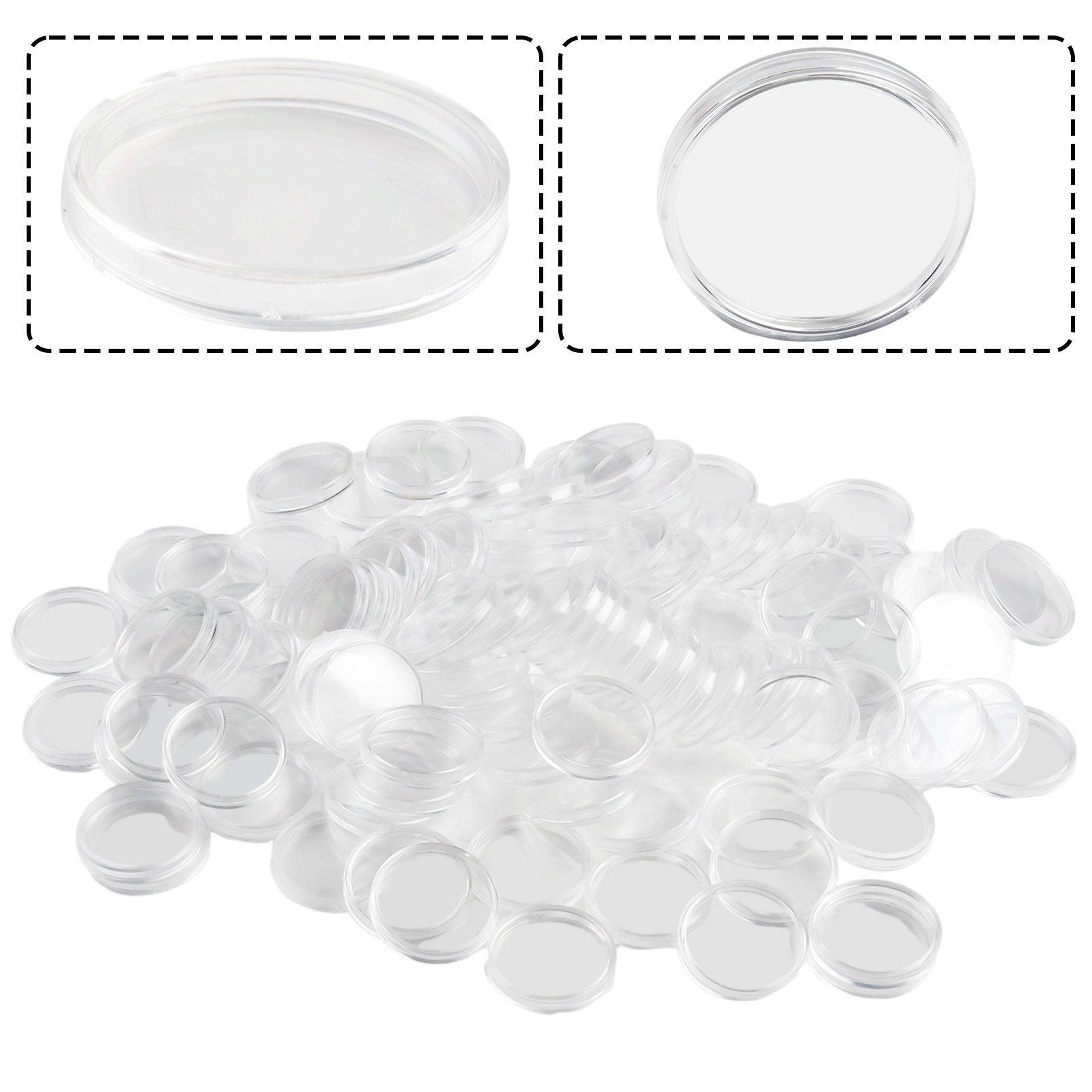 100 Stück transparente runde M – Collectors Coins Jewelry & Watches Of Smithtown Bewertung und Preis