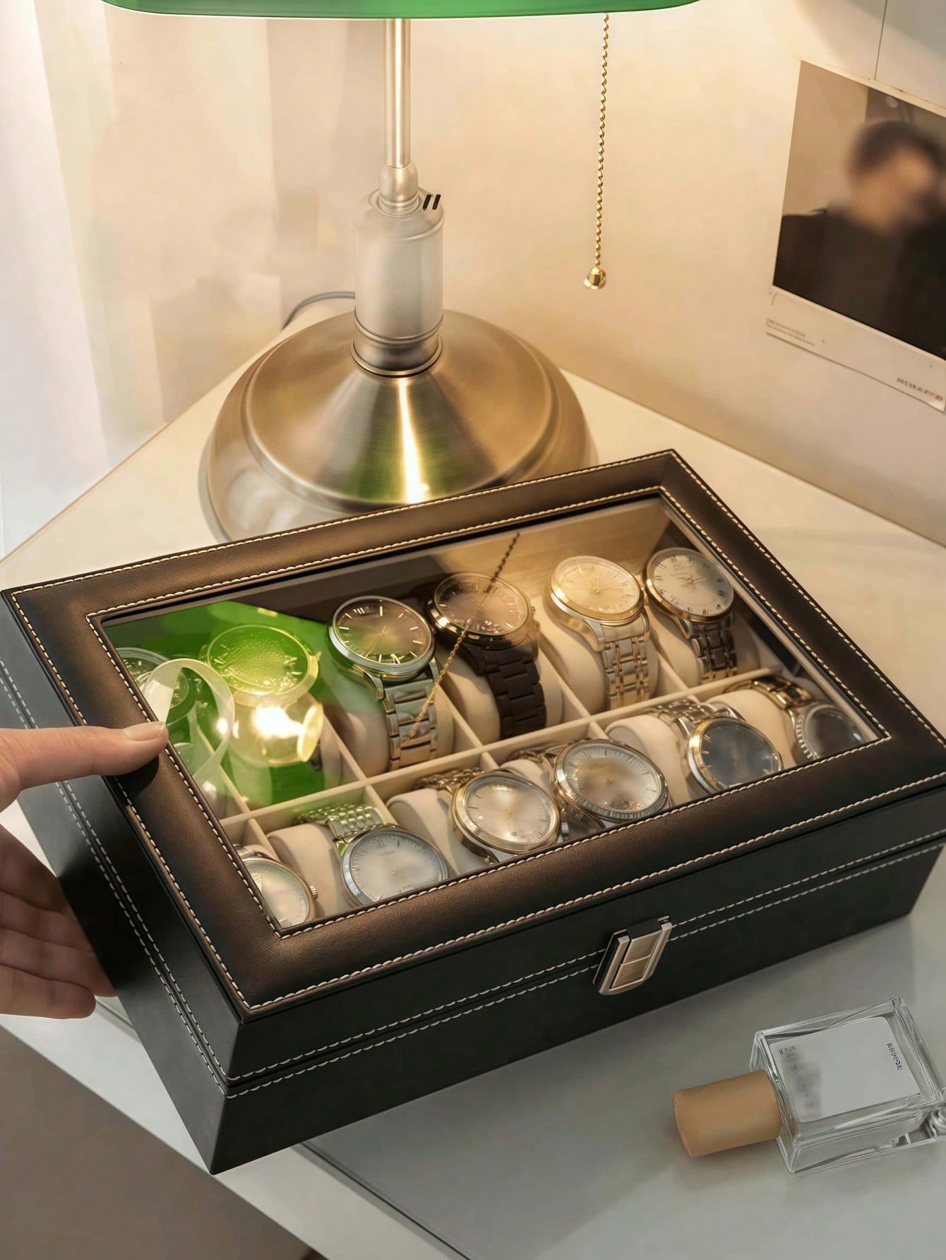 Leder-Uhrenbox mit Schloss, Gr – Jewelry Watches Women Bewertung und Preis