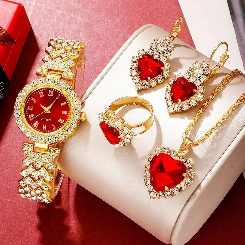Goldene Luxus uhr Frauen Ring  – Jewelry Clasp Watches Bewertung und Preis