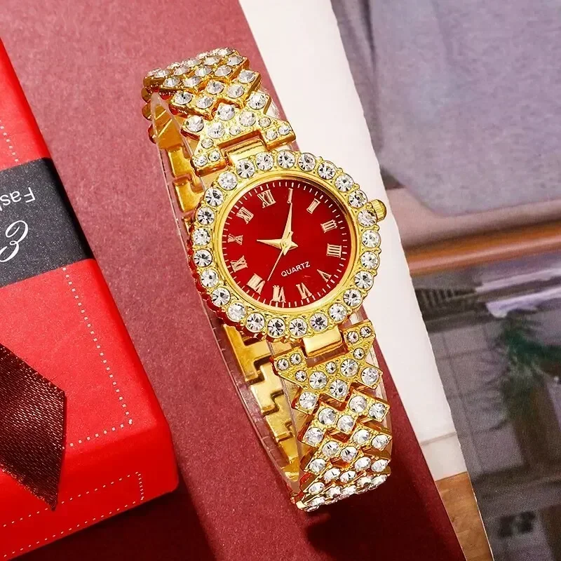 Goldene Luxus uhr Frauen Ring  – Jewelry Clasp Watches Bewertung und Preis
