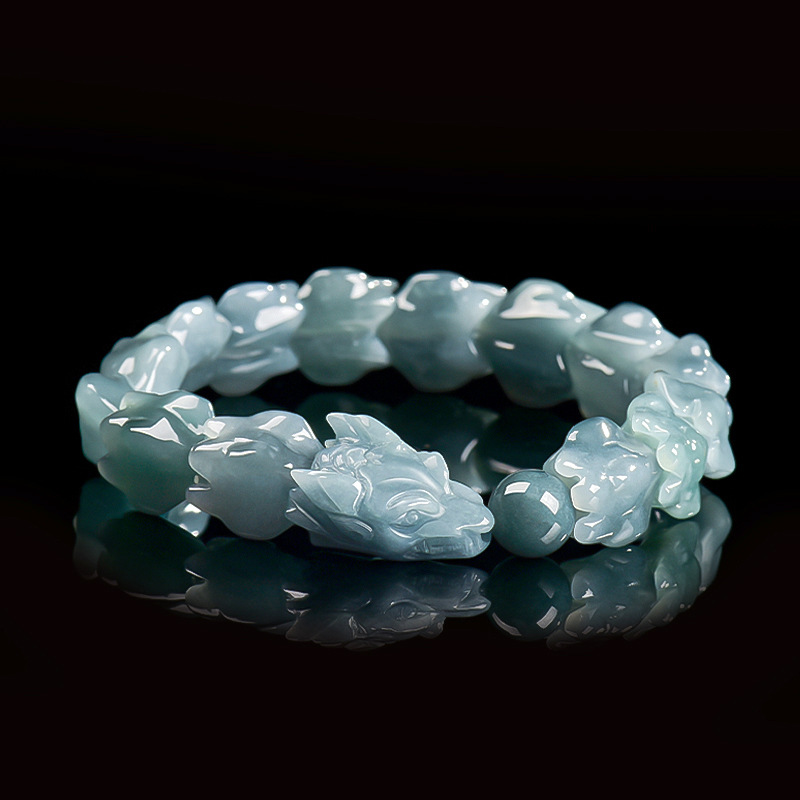 Blaues Burmesisches Jadeit-Dra – Jewelry & Watches Sp Z Oo Janów Lubelski Bewertung und Preis