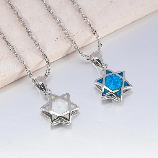 Davidstern Opal Anhänger Halsk – Jewelry & Watches Sp Z Oo Janów Lubelski Bewertung und Preis