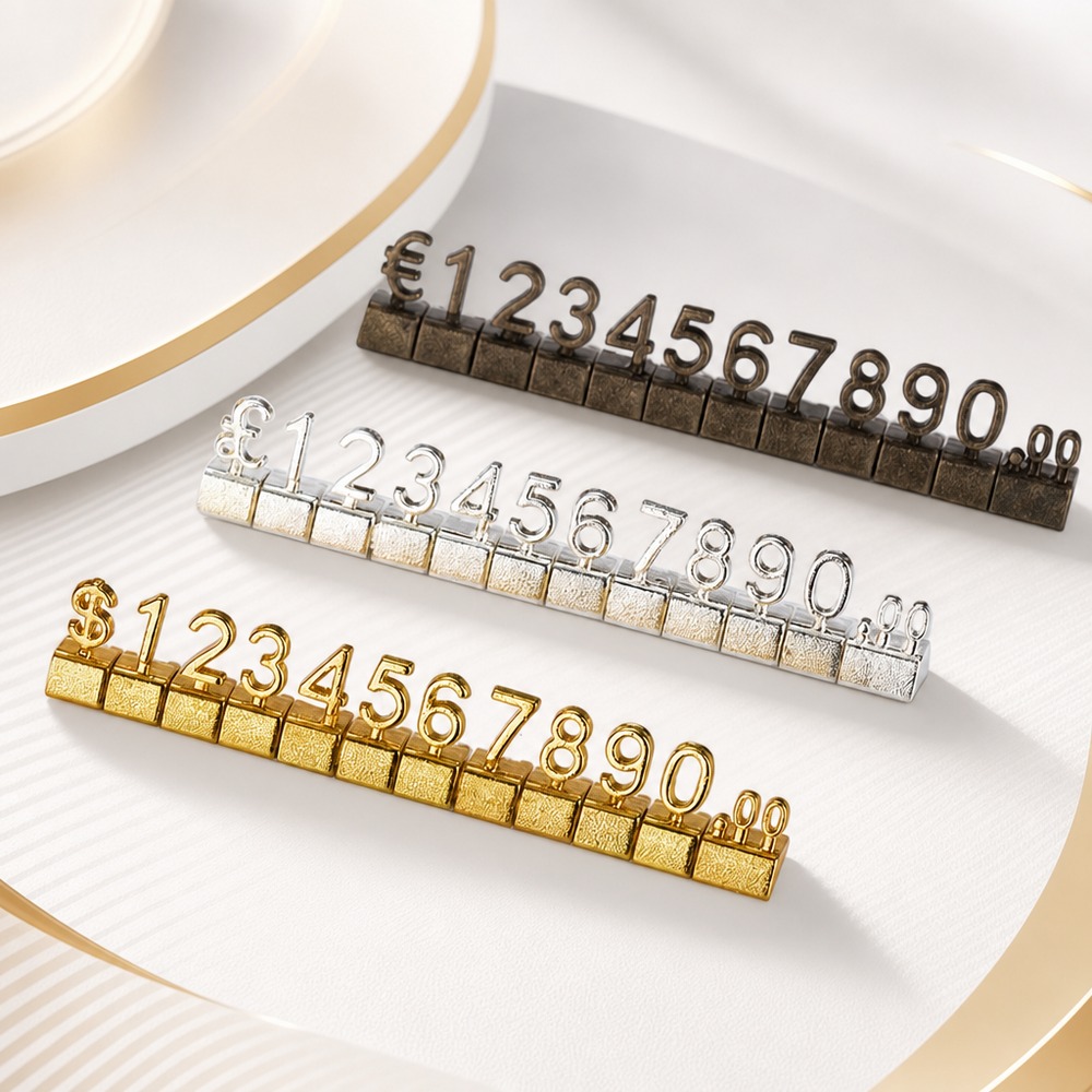 Metall-Preisschilder mit Einst – Jewelry Stores With Watches Bewertung und Preis
