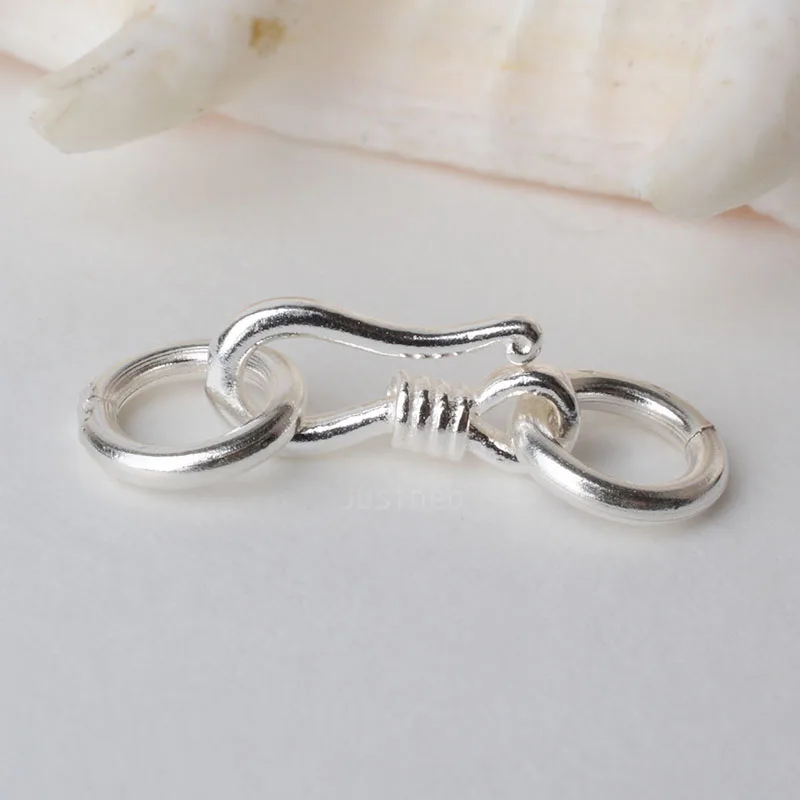 S-Haken- und Ösenfischverschlu – Sterling Silver Ring Bewertung und Preis