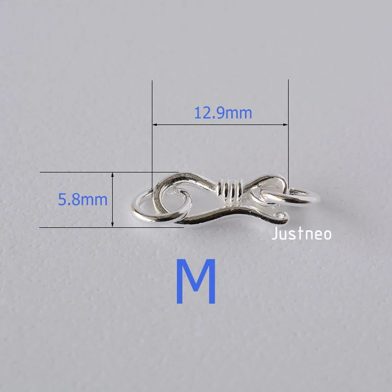 S-Haken- und Ösenfischverschlu – Sterling Silver Ring Bewertung und Preis