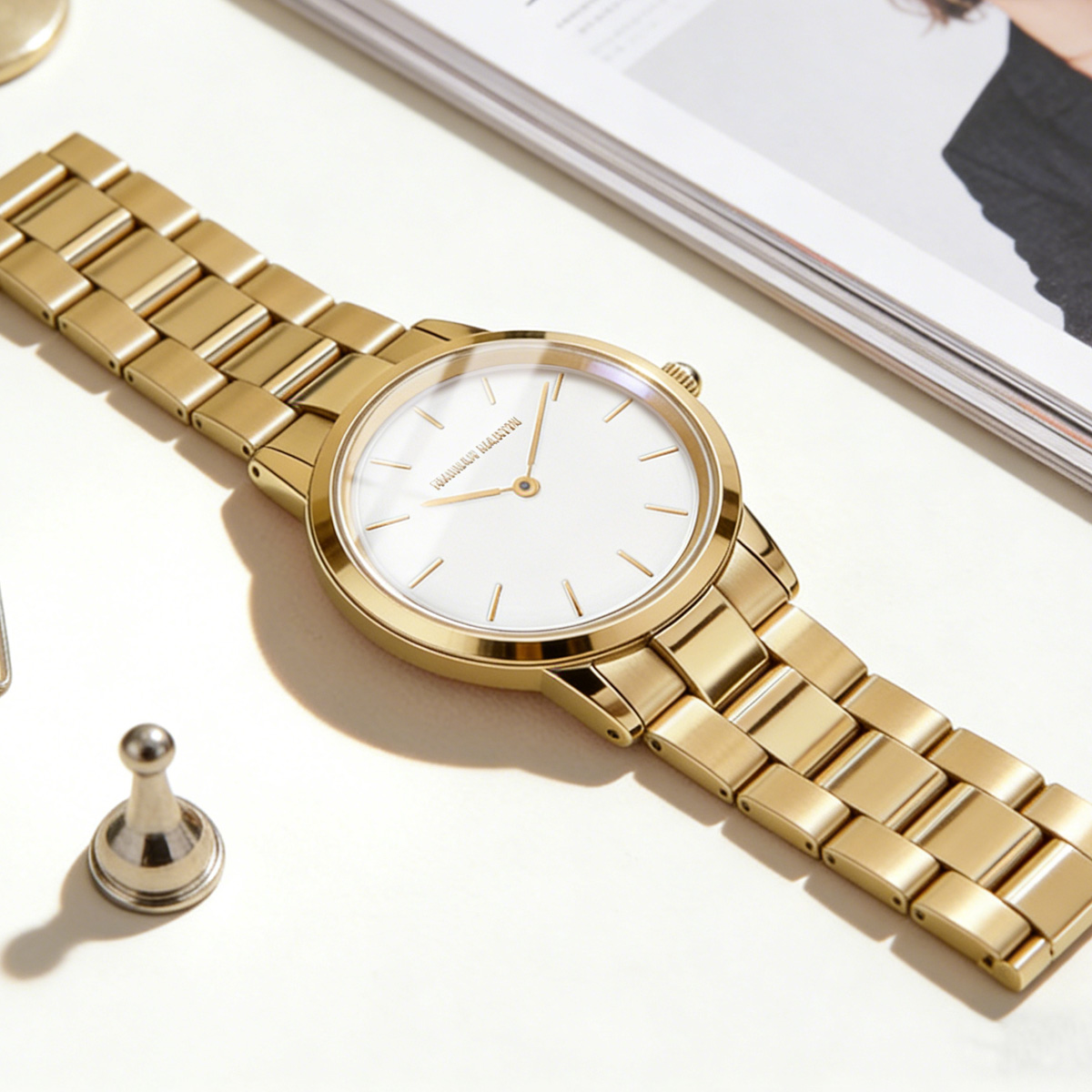 Damenuhr, Roségold, Edelstahl, – Jewelry Clasp Watches Bewertung und Preis